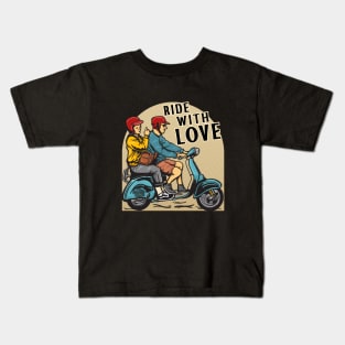 Ride with Love Kids T-Shirt